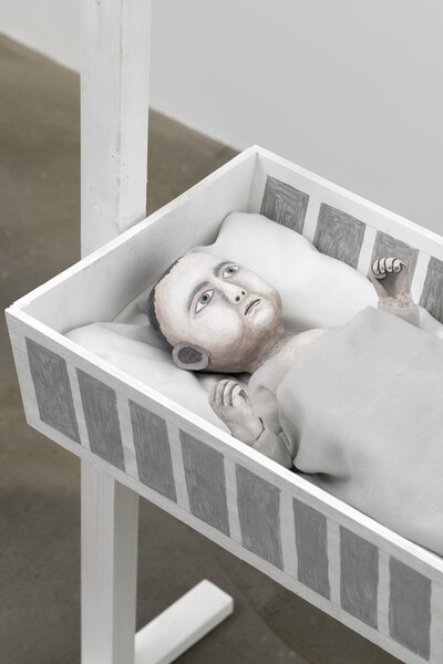 Agnes Scherer, Baby (detail), 2020, acrylic on canvas, 75 x 104 x 32 cm, unique - © sans titre
