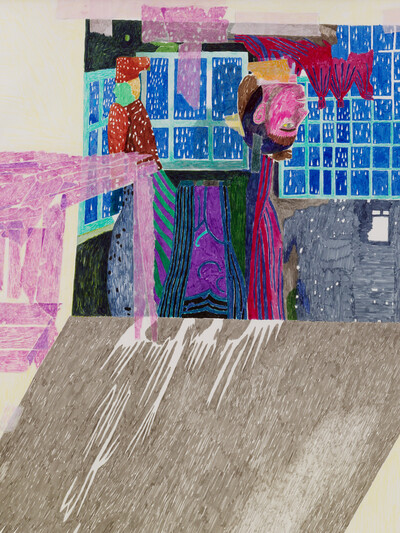 Agnes Scherer, Rain in Giverny 2 (detail), 2025 - © sans titre