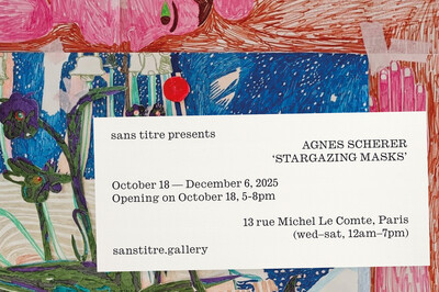 Agnes Scherer, «&#160;Stargazing Masks&#160;», Paris (upcoming) - © sans titre
