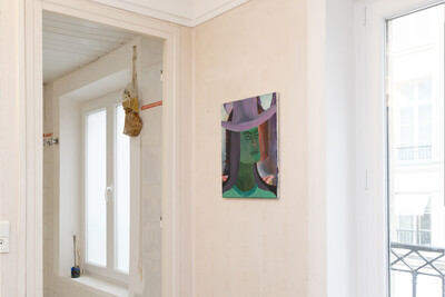exhibition view with works by Marie Aly, Ieva Kraule, Camilla Steinum - © sans titre