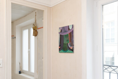 exhibition view with works by Marie Aly, Ieva Kraule, Camilla Steinum - © sans titre