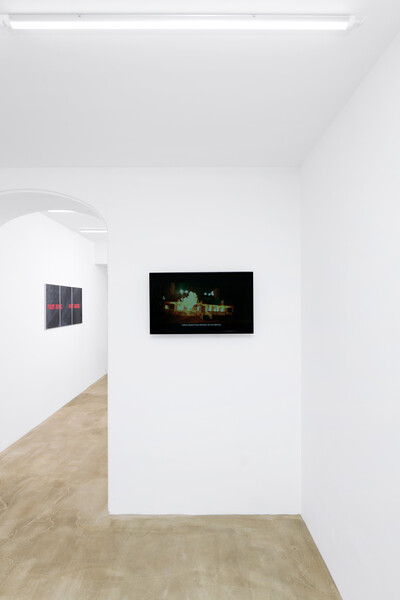 exhibition view with Sido Lansari and Nelson Bourrec Carter - © sans titre