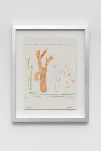 Ezio Gribaudo, Arizona, 1965, pencil on paper, 48.3 x 38.3 cm, unique - © sans titre