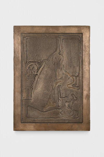 Ezio Gribaudo, Logogrifo, 1975, bronze, 35 x 22 cm, unique - © sans titre