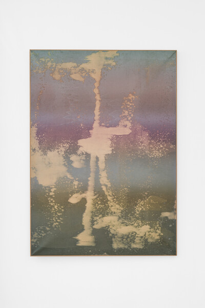 Ezio Gribaudo, Cieli, 1975, paper mounted on canvas, 124.5 x 88.5 cm, unique - © sans titre