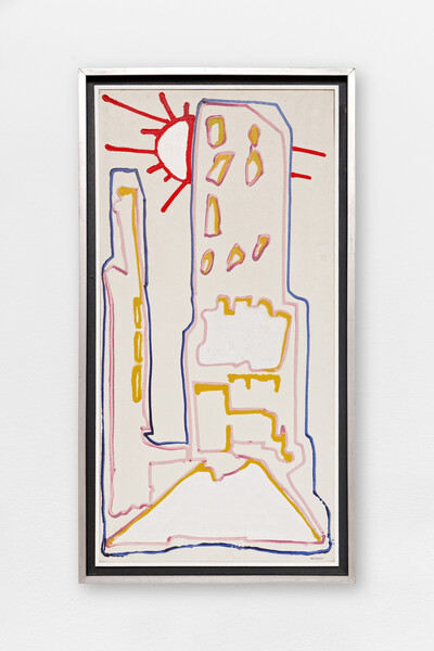 Ezio Gribaudo, Cuba Vedado / La Habana, 1967, acrylic on canvas, 107.5 x 58 cm (framed), unique - © sans titre