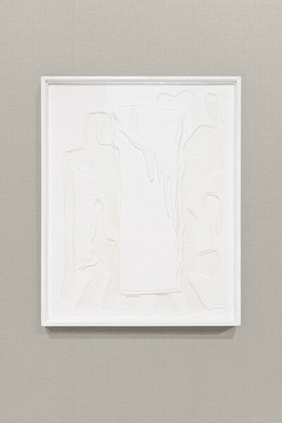 Ezio Gribaudo, Logogrifo, 1969, relief on polystyrene, 100.5 x 80.5 cm (framed), unique - © sans titre