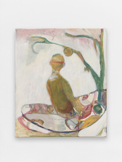 Jessy Razafimandimby, Off shore, 2026, acrylic on canvas, 55 x 46 cm, unique - © sans titre