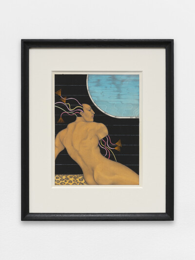 Mel Odom, Wounded robot, 1978, graphite, dyes, and gouache, 27.9 x 21.6 cm (unframed), 46 x 38.5 cm (framed), unique - © sans titre