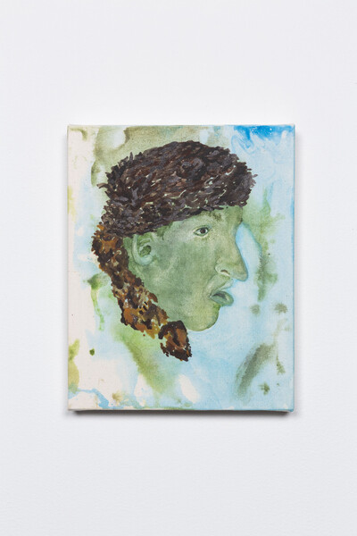 Paula Kamps, By My Own Route, 2022, pigment, glutin and ink on canvas, 25 x 20 cm, unique - © sans titre