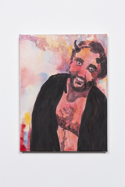 Paula Kamps, Devil’s Night, 2022, pigment, glutin on canvas, 40 x 30 cm, unique - © sans titre