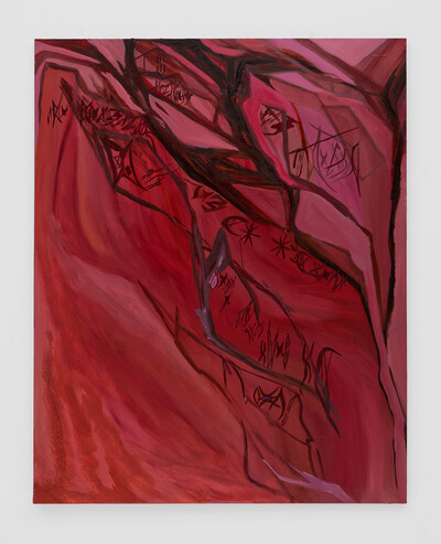 Sequoia Scavullo, How did you do it Persephone ?, 2023, oil on canvas, 163 x 130 cm, unique - © sans titre