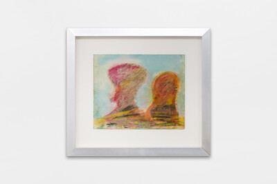 Ezio Gribaudo, Santa Cruz, 1996, pastel on paper, 30 x 33.5 cm (framed), 17.5 x 21.5 cm, (unframed), unique - © sans titre