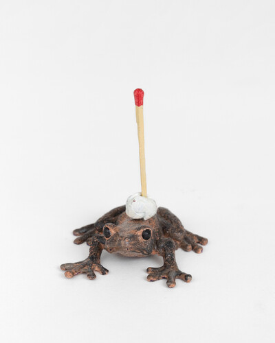 Hamish Pearch, 07:03, 2023, bronze, paint, 5 x 5 x 5 cm, unique - © sans titre