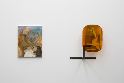 Paula Kamps, Sleepy hollow, 2020 & Basile Ghosn, Untitled (orange city), 2020 - © sans titre