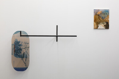 Basile Ghosn, Untitled (paysage avec palmier), 2020 & Paula Kamps, Sleepy hollow, 2020 - © sans titre