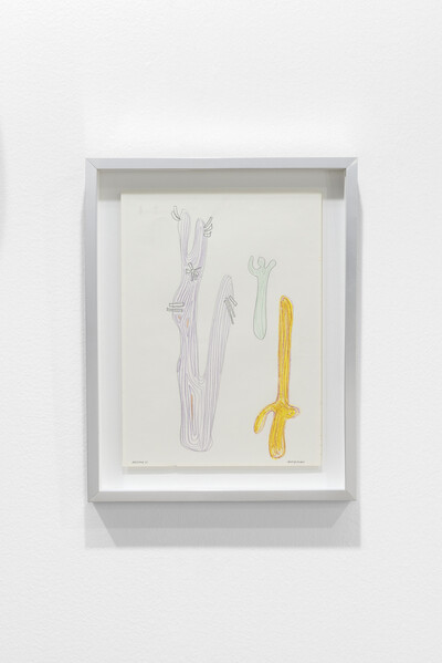 Ezio Gribaudo, Arizona, 1965, pencil on paper, 52 x 43 cm, unique - © sans titre