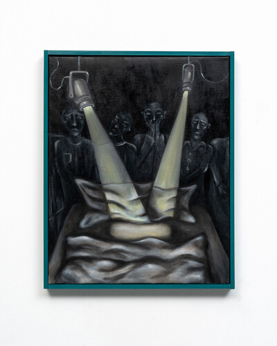 Tanja Nis-Hansen, Stage, 2022, oil on canvas, 50 x 40 cm, unique - © sans titre