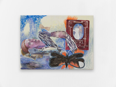 Agnes Scherer, Petit purgatoire, 2025, acrylic on canvas, 39.5 x 53.5 cm, unique - © sans titre