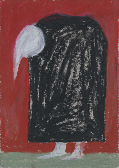 HaYoung, Solid time, 2025, oil pastel on paper, 30 x 20 cm, unique - © sans titre