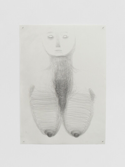 Miriam Cahn, o.t., 08.04.1994, pencil on paper, 36 x 25 cm, unique - © sans titre