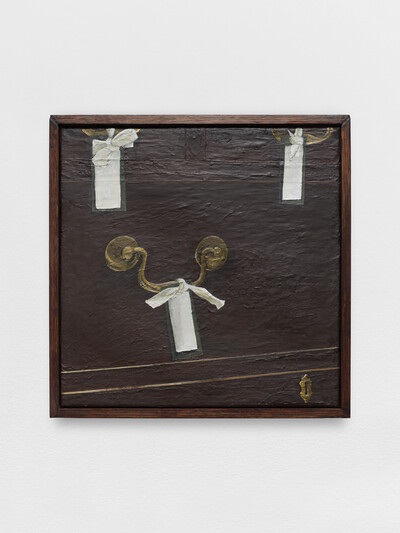 Hanna Rochereau, 3 Steps to Success, 2025, acrylic on canvas, wooden frame, 30 x 30 cm, unique - © sans titre