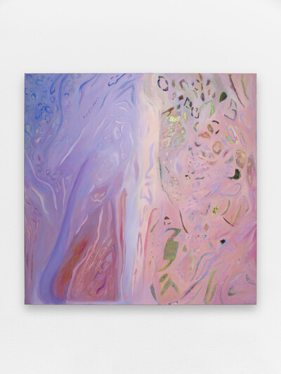 Sequoia Scavullo, Dear Mr. President, 2025, oil on canvas, printed silk, printed cotton, unique - © sans titre