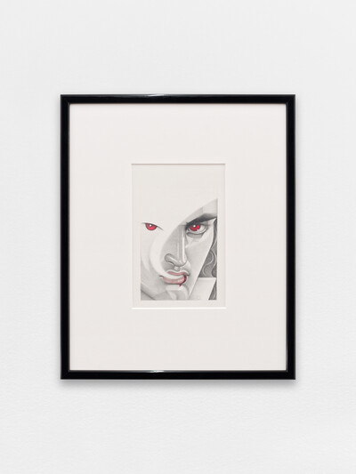 Mel Odom, Tempter, 1990, pencil and dyes on paper, 15.2 x 10.8 cm (unframed), 40 x 33 cm (framed), unique - © sans titre