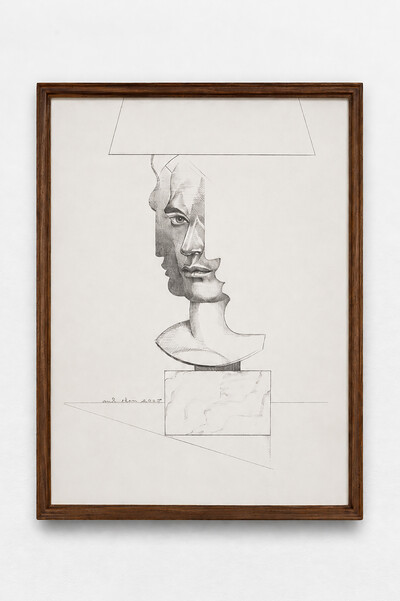 Mel Odom, Apollo Lamp, 2007, pencil on paper, 61 x 45.5 cm (unframed), 67.5 x 52 cm (framed), unique - © sans titre