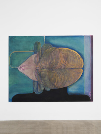 Paul Becker, Untitled (Breathing), 2026, gouache, coloured pencil and watercolour on canvas, 150 x 192 cm, unique - © sans titre