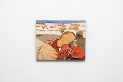 Robert Brambora, Peripheral (small), 2026, gouache, oil on wood, 28 x 35 cm, unique - © sans titre