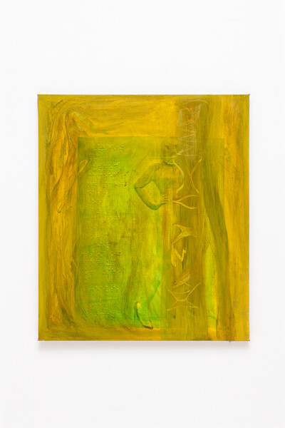 Sequoia Scavullo, Don't Look at Me, 2023, oil on canvas, 80 x 70 cm, unique - © sans titre