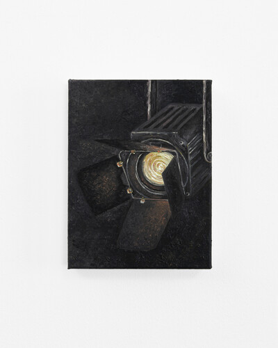 Tanja Nis-Hansen, Performance 1, 2025, oil on canvas, 24 x 18 cm, unique - © sans titre