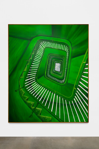 Tanja Nis-Hansen, Deoxyribonucleic Acid Trip 2, 2021, oil and acrylic on canvas, wooden frame, 220 x 180 cm, unique - © sans titre